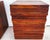 Mid-Century Modern MCM Solid Exotic Wood Nightstands Rustic Brutalist Pair For Sale - Image 3 of 10