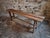 Brown Vintage French Oak Bench, 1950s For Sale - Image 8 of 12