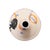 Artful and expressive, this ceramic vase features bold hand-painted strokes in black, blue, and orange for a modern...