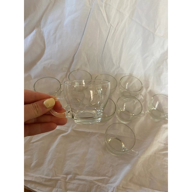 Glass Mid-Century Modern Demitasse Glasses- Set of 10 For Sale - Image 7 of 8