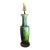 1960s Mid-Century Modern Green Drip Glaze Lamp For Sale