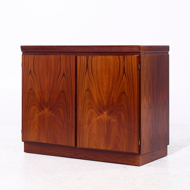 Mid-Century Modern Skovby Mid Century Danish Rosewood Credenza Bar Cabinet For Sale - Image 3 of 8