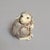Plastic Pair of Carved Faux Ivory Dog Netsuke-Style Miniatures For Sale - Image 7 of 9