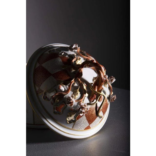 Hand-Painted Porcelain Biscuit Jar from Sèvres, 1900s For Sale - Image 6 of 10