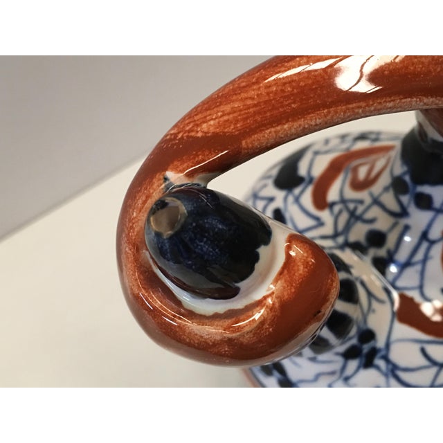 20th Century Spanish Glazed Cruche or Pitcher, Toledo, Spain For Sale - Image 4 of 9