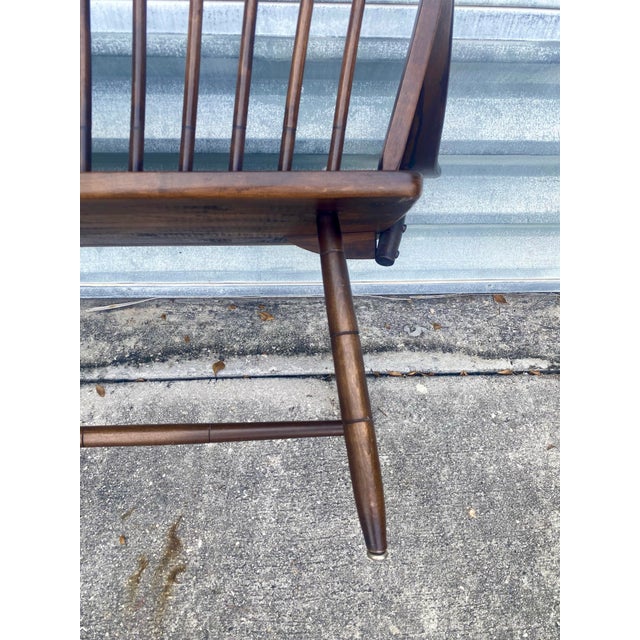 Vintage Hale of Vermont Windsor Prosper's Bench or Settee . For Sale In Miami - Image 6 of 12