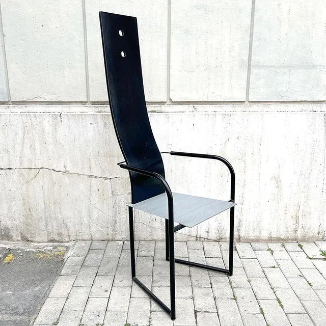 Italian Highback Chair, 1980s For Sale - Image 12 of 12