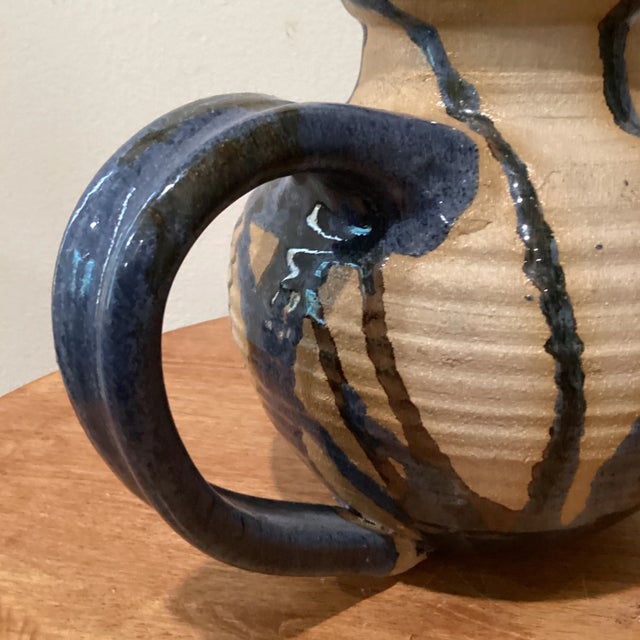 Vintage Stoneware Drizzled Glazed Studio Pottery Teapot by Allison Fisher England For Sale In Chicago - Image 6 of 12