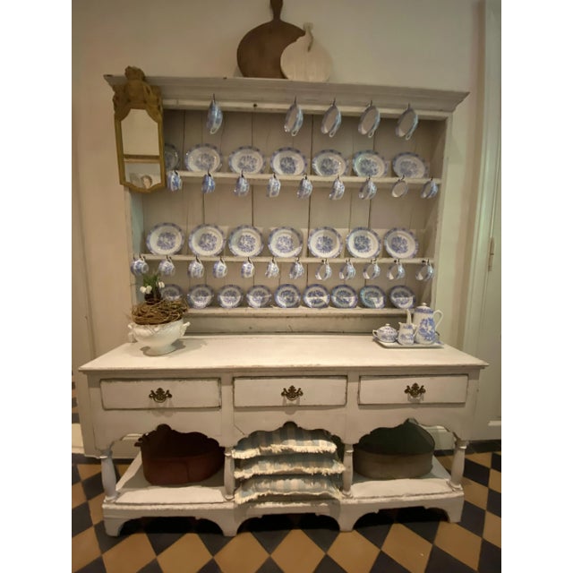 Ivory Kitchen Cabinet with Hooks and Drawers, 1860s For Sale - Image 8 of 11