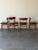 Set of 4 Danish Teak Dining Chairs With Black Leather Seats | Mid-Century Modern 1960s For Sale - Image 4 of 11