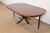 Wood Baker Furniture Style Georgian Banded Mahogany Pedestal Extension Dining Table, Newly Refinished For Sale - Image 7 of 11