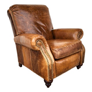 Vintage Barcalounger Leather Recliner Classic For Sale