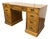 National Mt. Airy Campaign Oak Desk, Vintage For Sale
