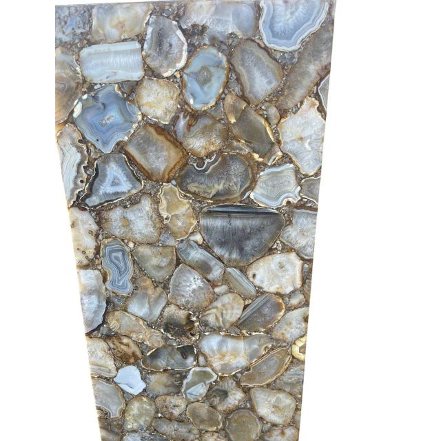 20th Century Pair of Illuminated Agate Column Pedestals. u.s.A. For Sale In Los Angeles - Image 6 of 6