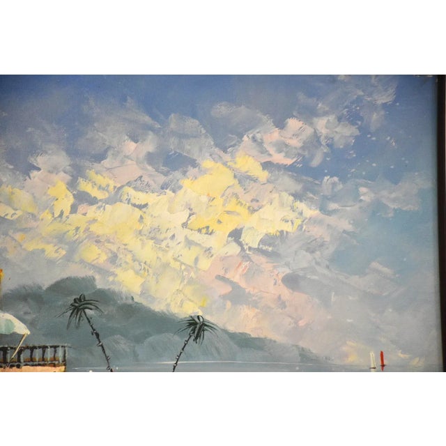 Signed Rossini Landscape Oil on Canvas Painting For Sale In Boston - Image 6 of 9