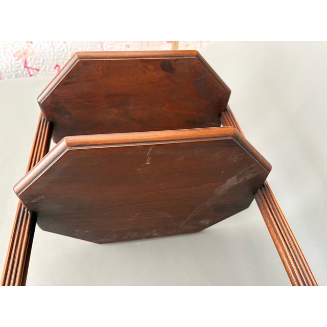 Traditional 1930s Mahogany and Maple Four Tier Tea Caddy/Curio Stand For Sale - Image 3 of 8