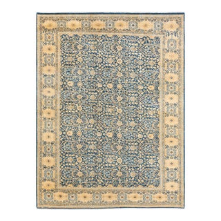 Mogul, One-of-a-Kind Hand-Knotted Area Rug - Blue, 6' 2" x 8' 7" For Sale