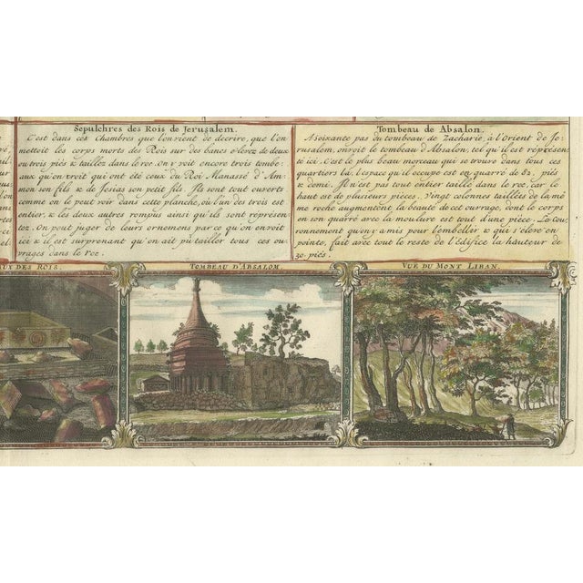 Birds-Eye View of Jerusalem with Historical Tombs and Key Landmarks, 1720 For Sale - Image 3 of 7