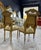 Textile French Rococo Gold Accent Chair With Lady Portrait Set of 2 For Sale - Image 7 of 9