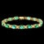 This exceptionally affordable Tennis bracelet has 15 stones of oval Emeralds . Total weight of the Emeralds is...