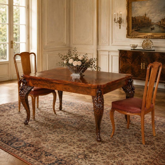 Venetian Neo-Rococo Dining Set by Vincenzo Cadorin for Testolini, 1890s, Set of 7 For Sale - Image 4 of 18