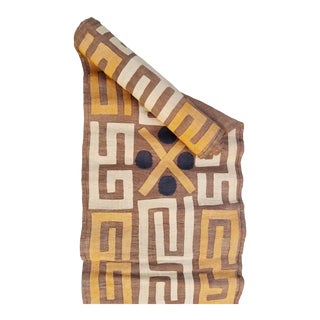 African Kuba Cloth Raffia Roll Fabric For Sale