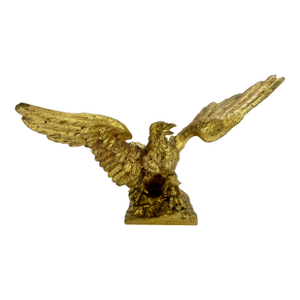 Napoleon III Gilt Bronze Eagle Sculpture Signed Rousseau C. 1870