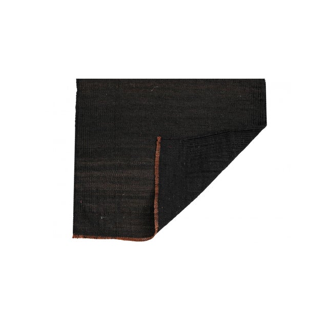Mid-Century Modern Dark Brown Mini Vintage Kilim - 1`10″ X 2`11″ For Sale - Image 3 of 3