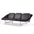 Mid-Century Modern George Nelson for Herman Miller Mid Century Leather and Chrome Sling Sofa For Sale - Image 3 of 9