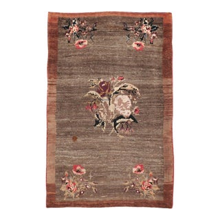 Galerie Shabab Collection Mid-20th Century Turkish Anatolian Throw Rug For Sale