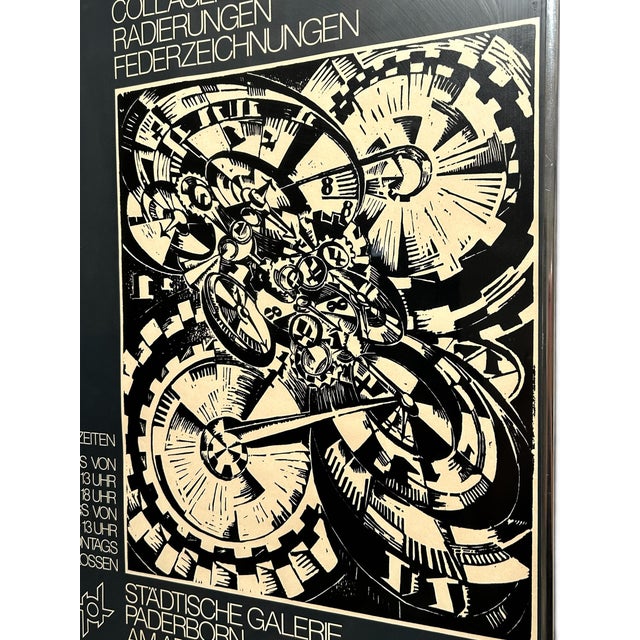 1970s Rare 1978 Ella Bergmann-Michel & Robert Michel Städtische Galerie Paderborn Exhibition Print For Sale - Image 5 of 7