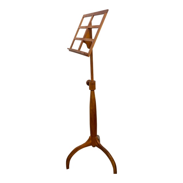 Mid 20th Century Shaker Work Shop Style Cherry Wood Music Stand For Sale