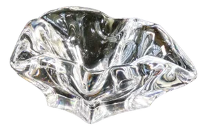20th Century Crystal Ashtray from Bayel, France