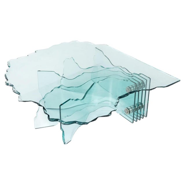 Glass Shell Coffee Table by Danny Lane for Fiam, 1980s For Sale - Image 13 of 13