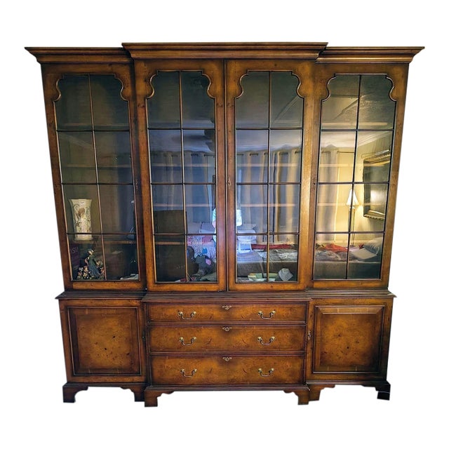 Late 19th Century Breakfront Bookcase For Sale