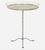 Late 20th Century Late 20th Century Chic Contemporary Silvered Metal & Brass Round Removable Tray Table For Sale - Image 5 of 5
