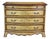 Late 20th Century Italian French Provincial Style Floral Bombe Commode Dresser Bachelors Chest For Sale