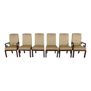 Set of 6 Michael Taylor for Baker Furniture Far East Collection Dining Chairs For Sale