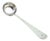 Plain Silver Soup Ladle with Frieze and Handle For Sale