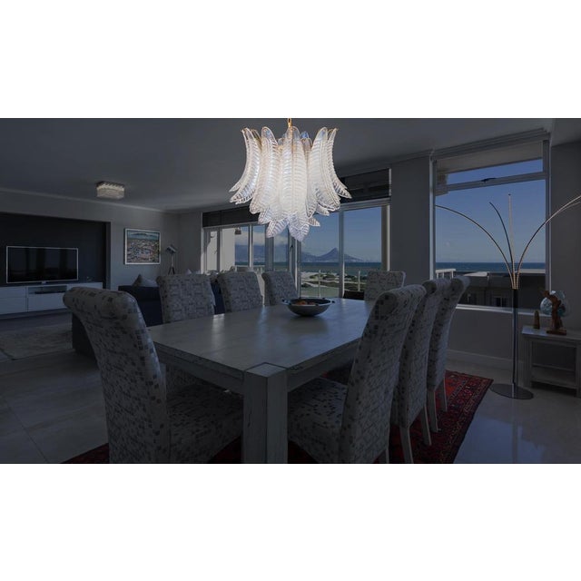 Vintage Italian Murano Glass Chandelier, 1980 For Sale - Image 8 of 18