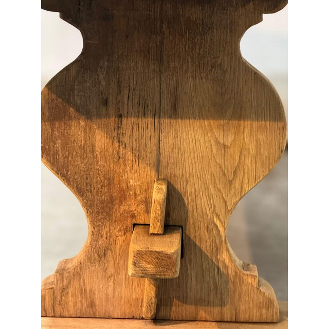 Brown French Oak Farmhouse Dining Table, 1929 For Sale - Image 8 of 18