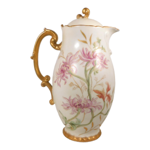 Late 18th Century Jean Pouyat Limoges Hand Painted Coffee Pot