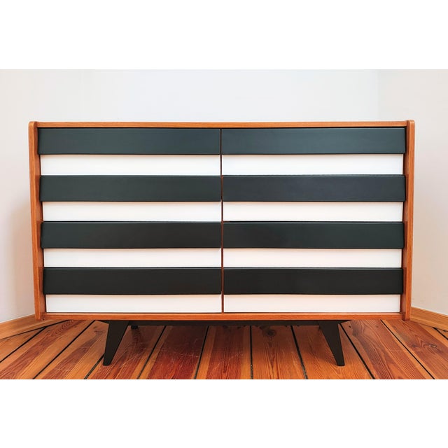Wood Czechoslovakian Chest of Drawers by Jiří Jiroutek for Cesky Nabytek, 1960s For Sale - Image 7 of 14