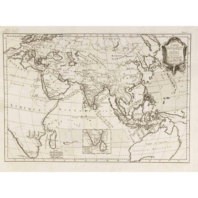 Rigobert Bonne, Carte Pour Servir a l'Histoire Philosophique\., Etching, 1780 For Sale - Image 3 of 3