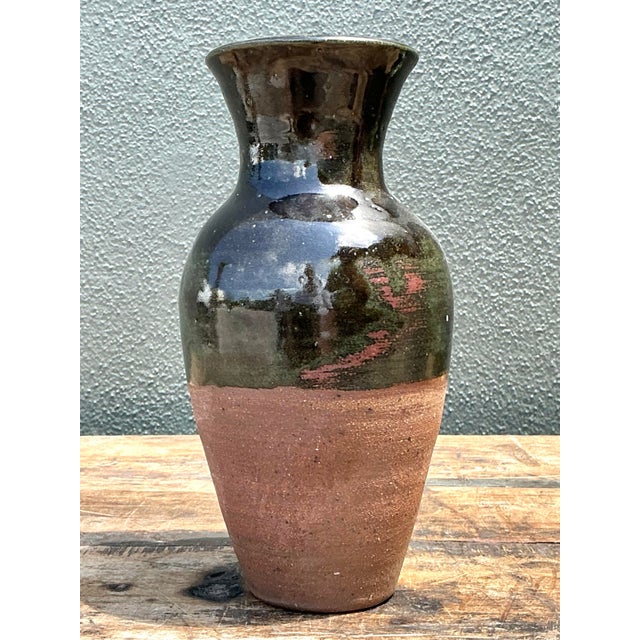 Vintage Original Studio Pottery Vase For Sale - Image 10 of 12