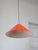 Mid-Century Italian Orange Acrylic Glass and Brass Pendant Lamp from Guzzini, 1960s For Sale - Image 5 of 14
