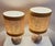 Vintage Table Lamps with Brown Ceramic Bases and Fabric Shades, 1970s, Set of 2 For Sale - Image 3 of 11