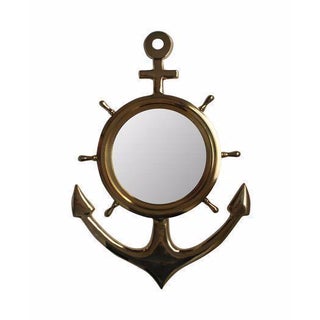Brass Anchor Mirror For Sale