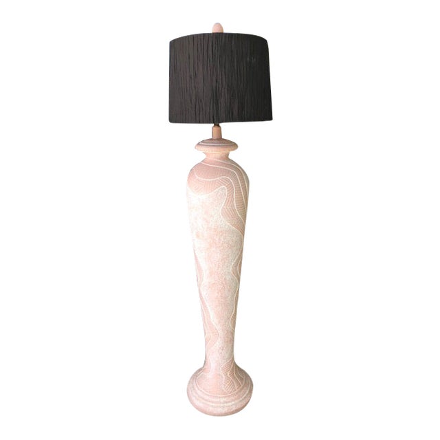 Vintage Textured Plaster Floor Lamp Chairish