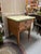 Rustic Antique 20th Century Cream & Green Possum Belly Table For Sale - Image 3 of 7